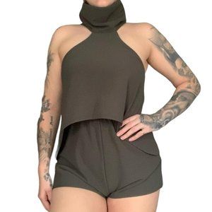 Reverse Brand Khaki Romper